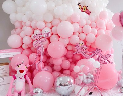 网红气球派对超可爱的粉色系气球墙